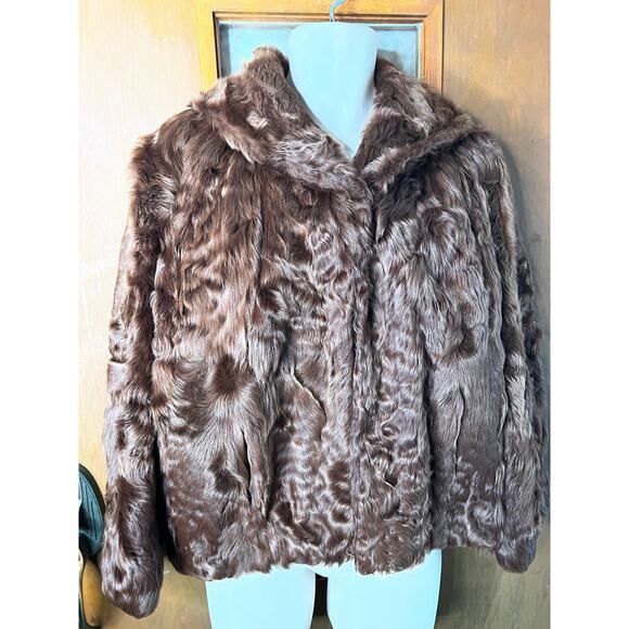 Roots Furs by Sam Fine vintage 50s Womens Fur Dress Jacket Coat size 12 14 large - Picture 2 of 4